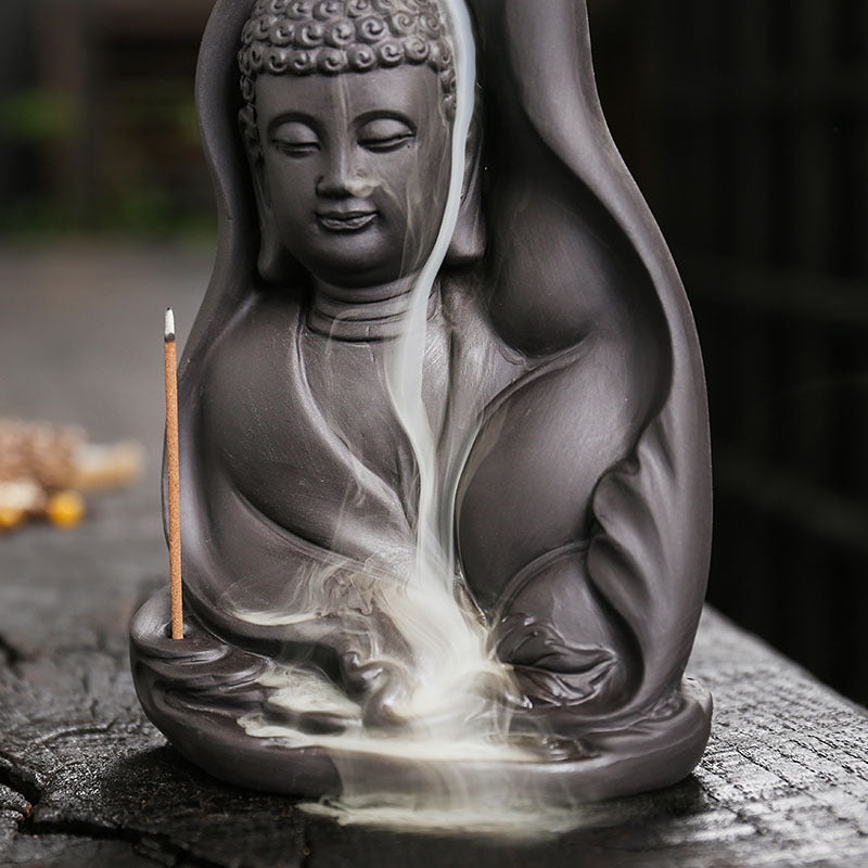 Backflow Incense Holder - Mercy Buddha