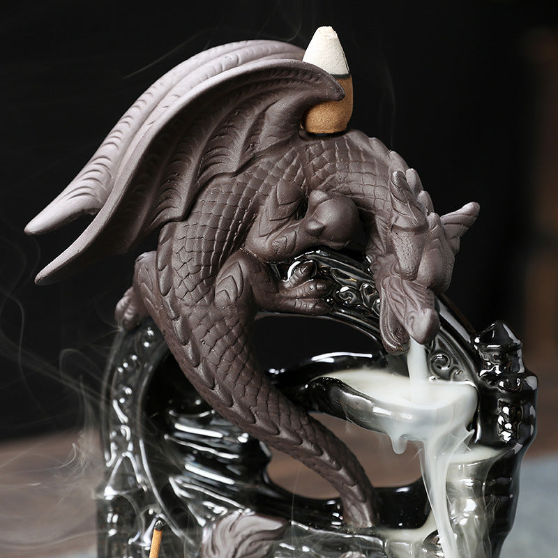 Backflow Incense Burner - Dragon Ruler