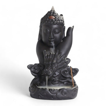 Backflow Incense Burner - Buddha And Dragon