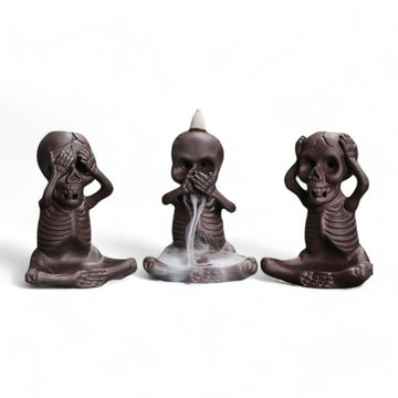 Backflow Incense Burner - Cute Skeleton