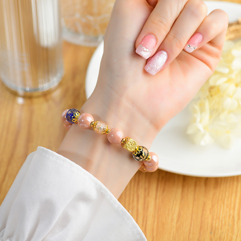 Crystal Nine Tailed Fox Bracelet - Happy